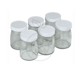 Lot de 6 pots yaourth 125ml