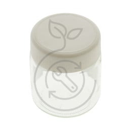 POT AVEC COUVERCLE BLANC